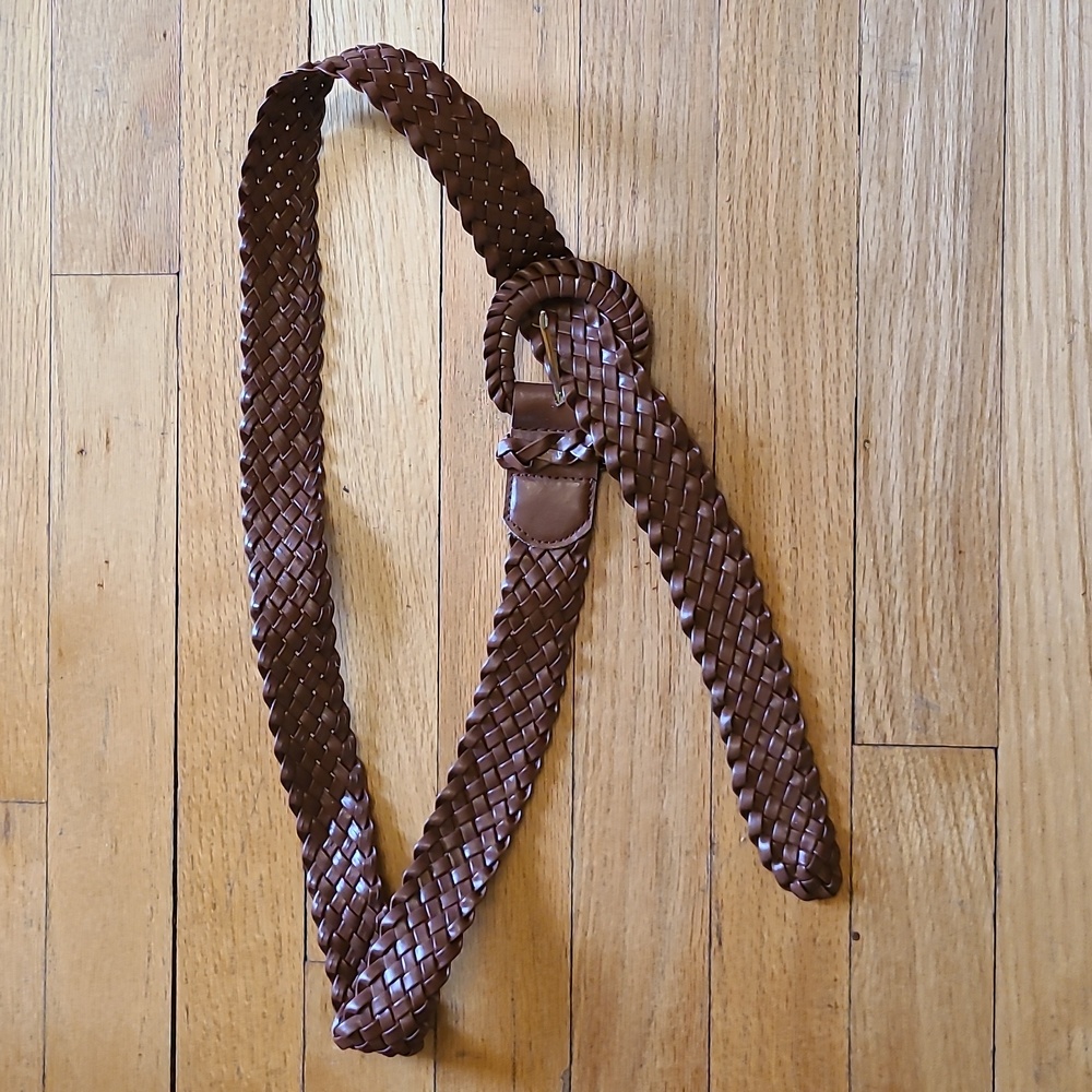 Nwot Brown Braided Belt